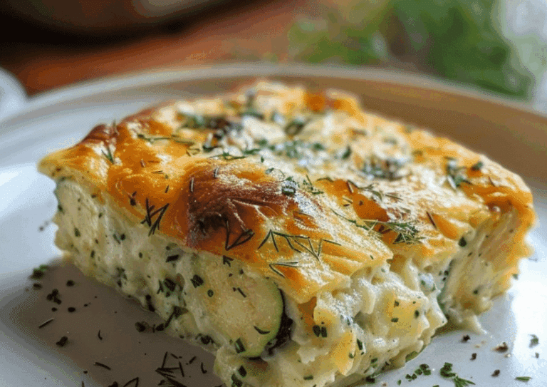 Flavorful Zucchini Dill Casserole