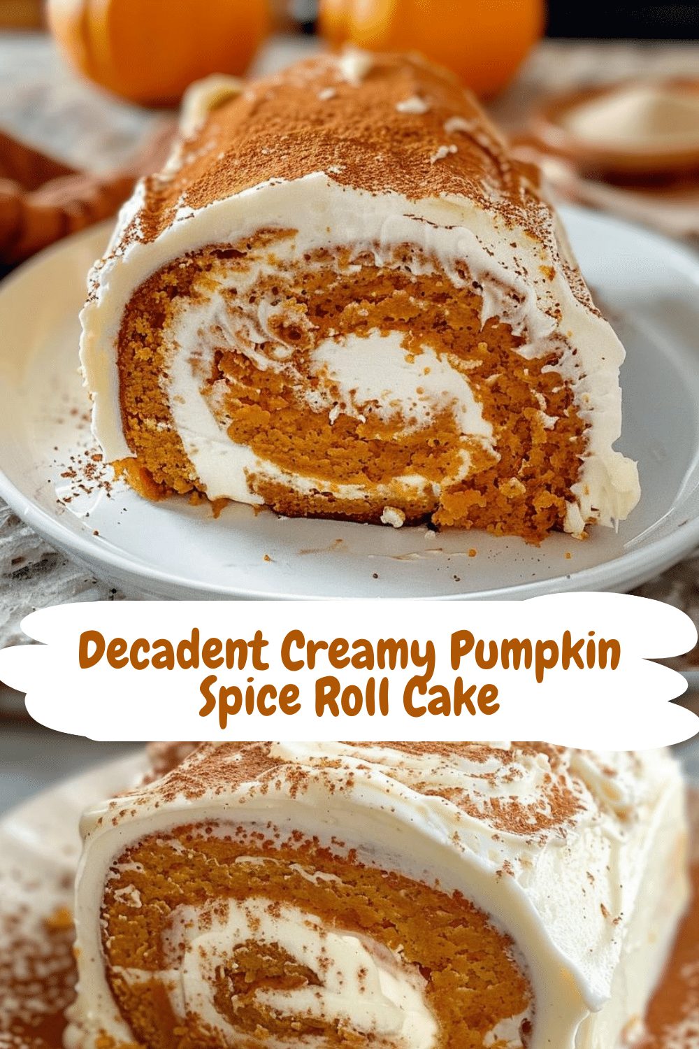 Simple Pumpkin Spice Roll Cake Easy Pumpkin Spice Roll Cake Recipe for Beginners