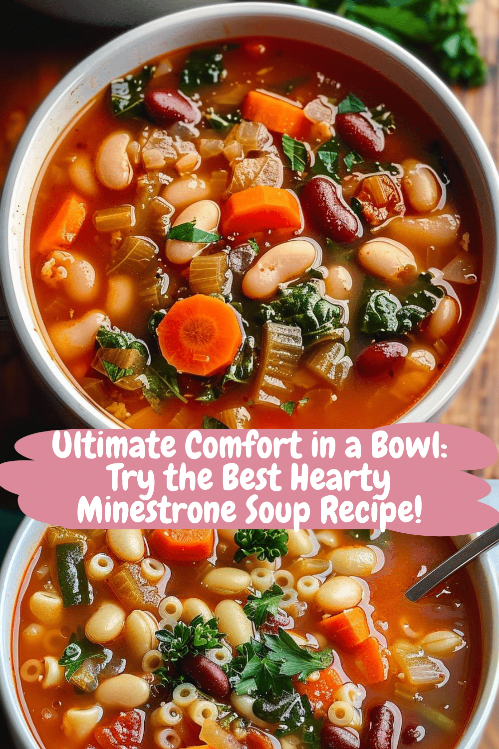 Pasta and Bean Minestrone Delight The Best Hearty Minestrone Soup with Pasta and Beans