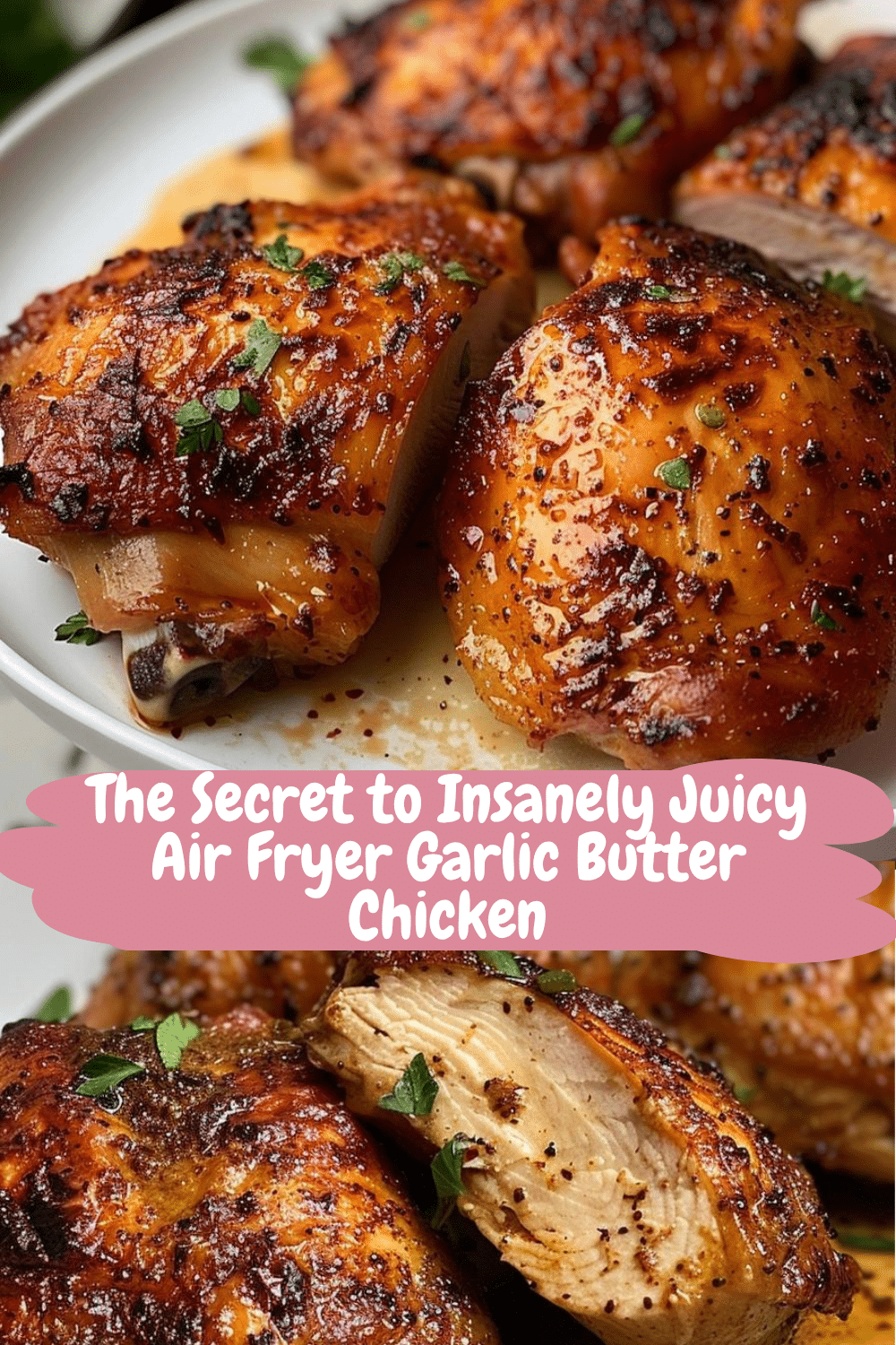Healthy Air Fryer Chicken Dish Healthy Garlic Butter Chicken Recipe in an Air Fryer