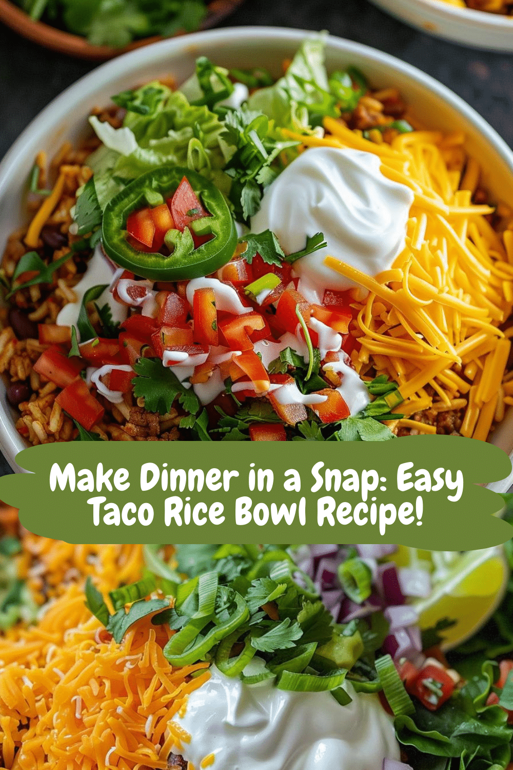 Nutritious Taco Rice Bowl Meal Simple Taco Rice Bowl with nutritious ingredients for a quick dinner