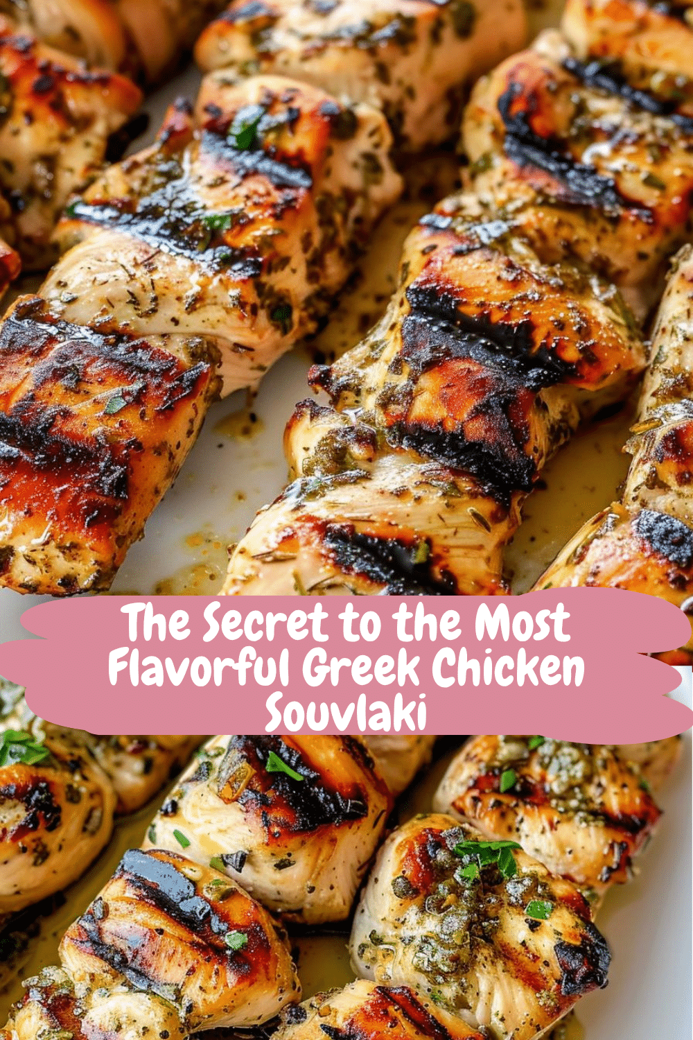 Souvlaki with Tzatziki Sauce Authentic Greek Chicken Souvlaki Served with Tzatziki