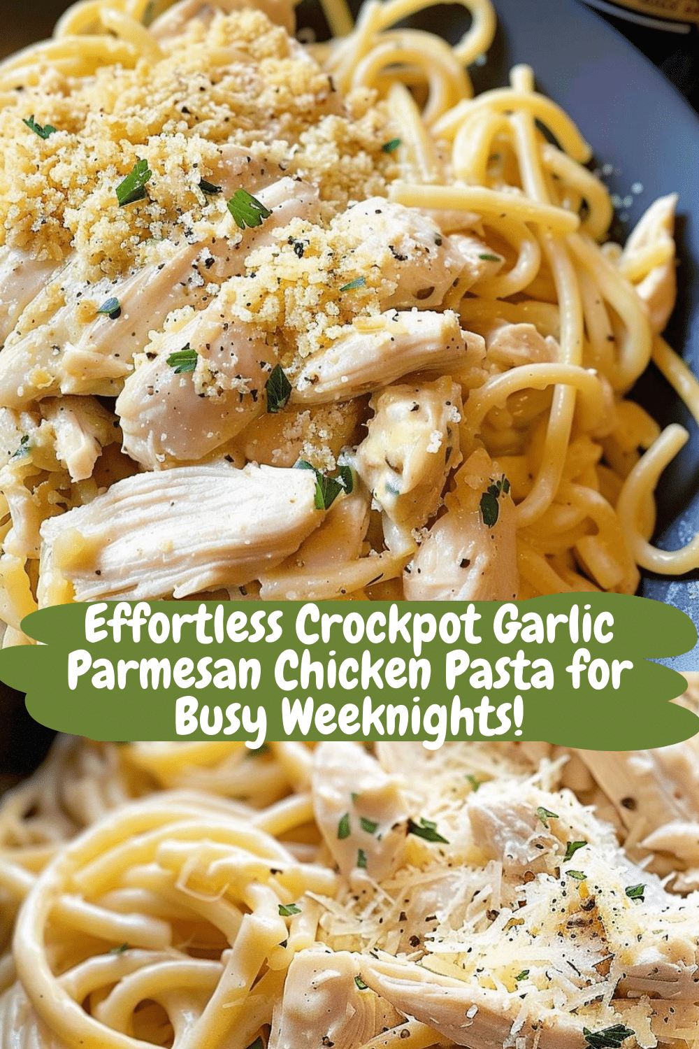 Flavorful Chicken Pasta Delight Creamy Crockpot Chicken Parmesan Pasta