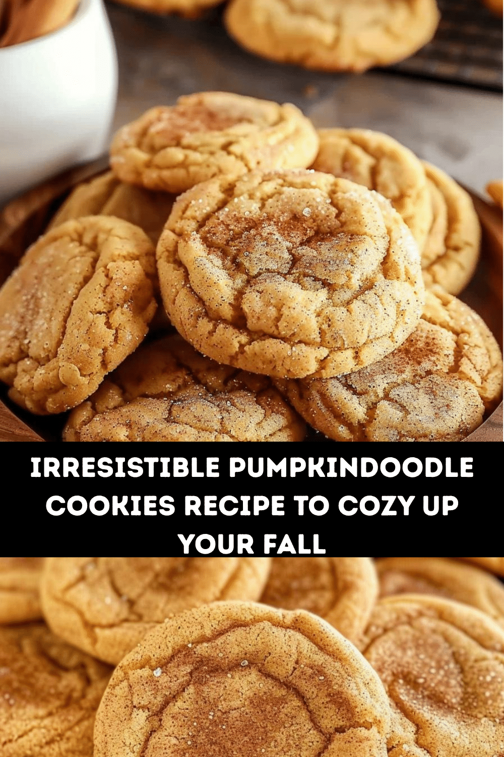 Pumpkindoodle Cookies Cooling on a Rack - Cooking With Karli