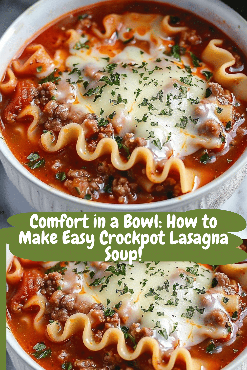 Quick Beef Lasagna Soup in Crockpot Easy Slow Cooker Lasagna Soup with Ground Beef