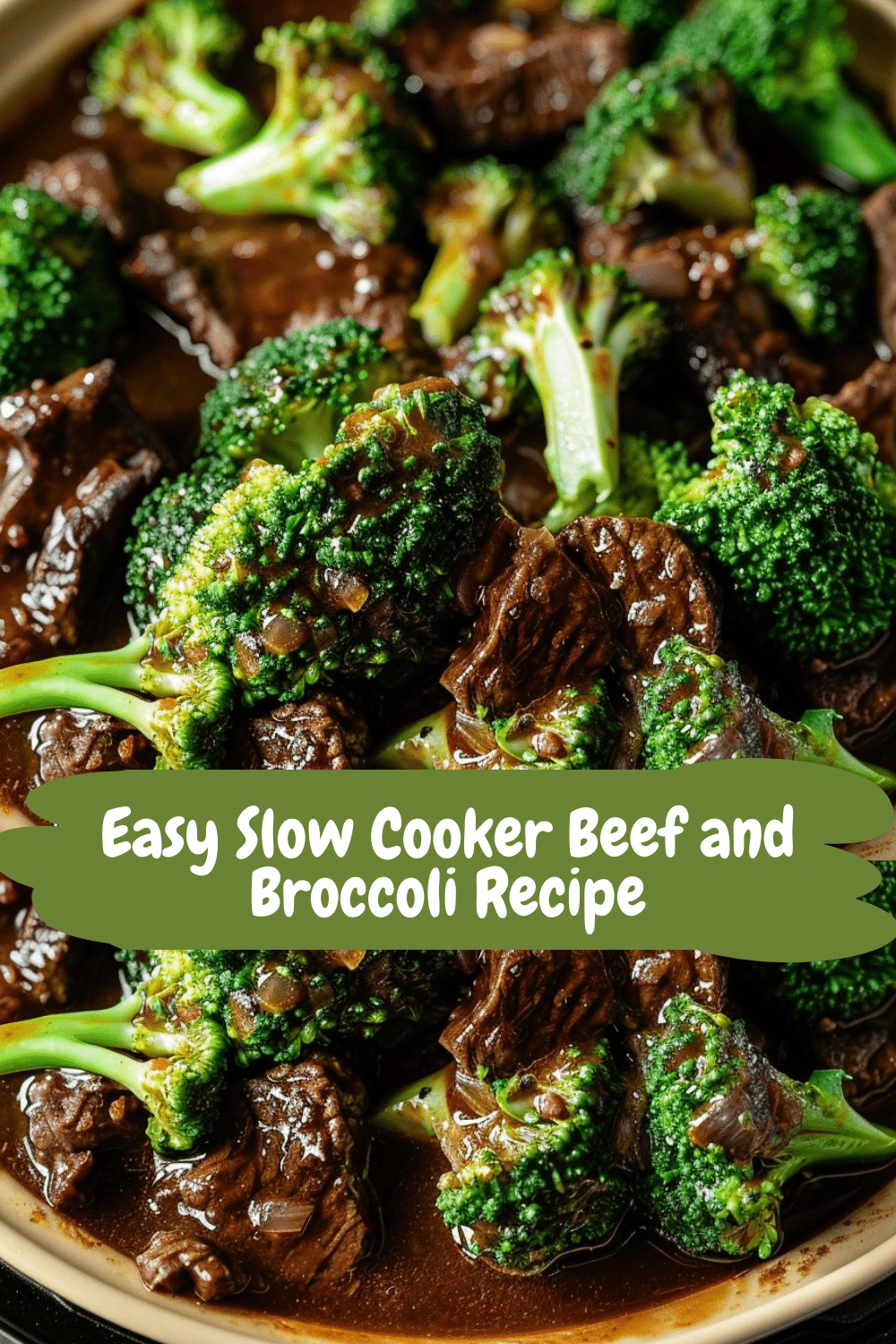 Delicious Beef and Broccoli Ready to Serve Finished Slow Cooker Beef and Broccoli Dish