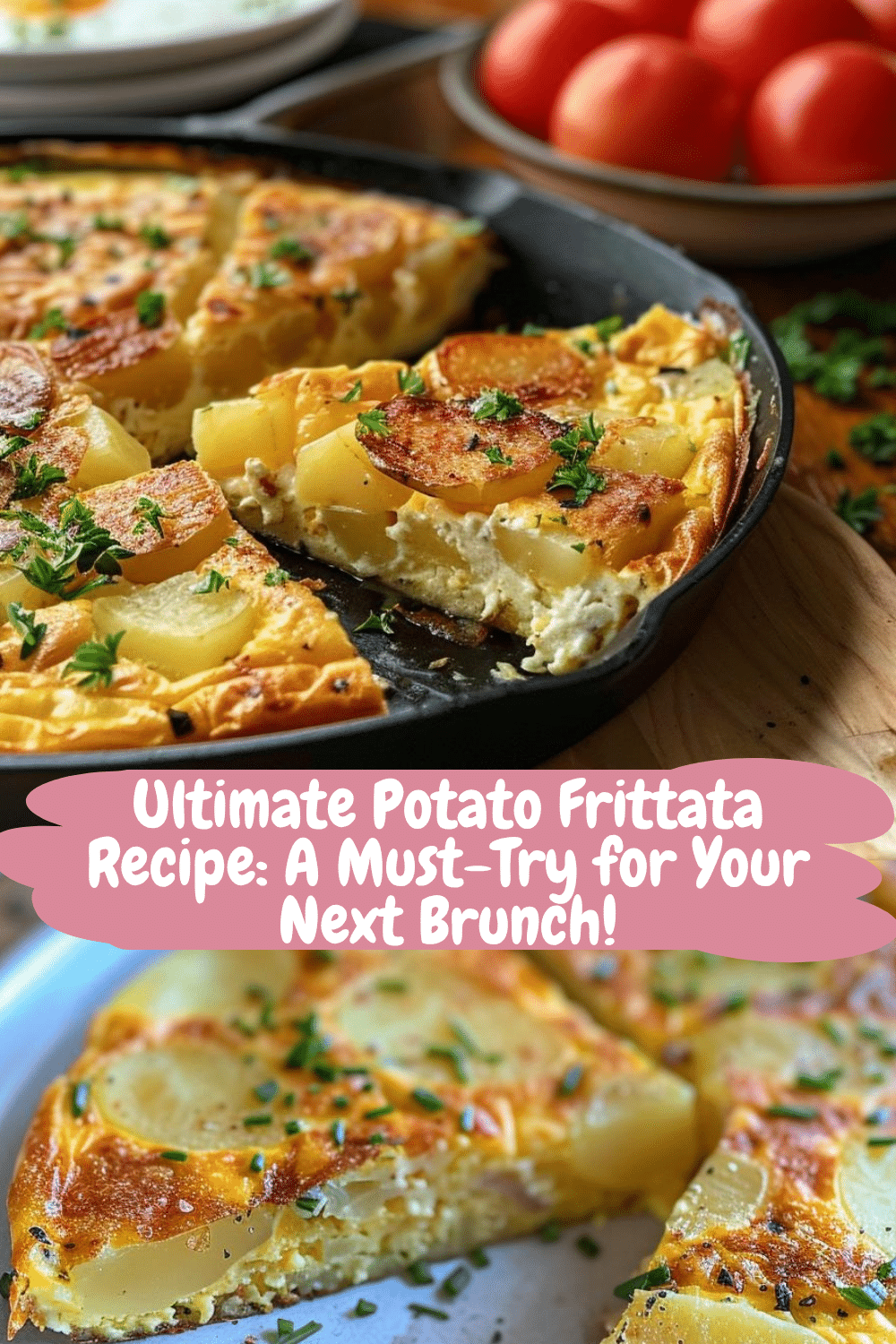 Fluffy Potato Frittata in 30 Minutes Perfectly Cooked Potato Frittata Breakfast Idea