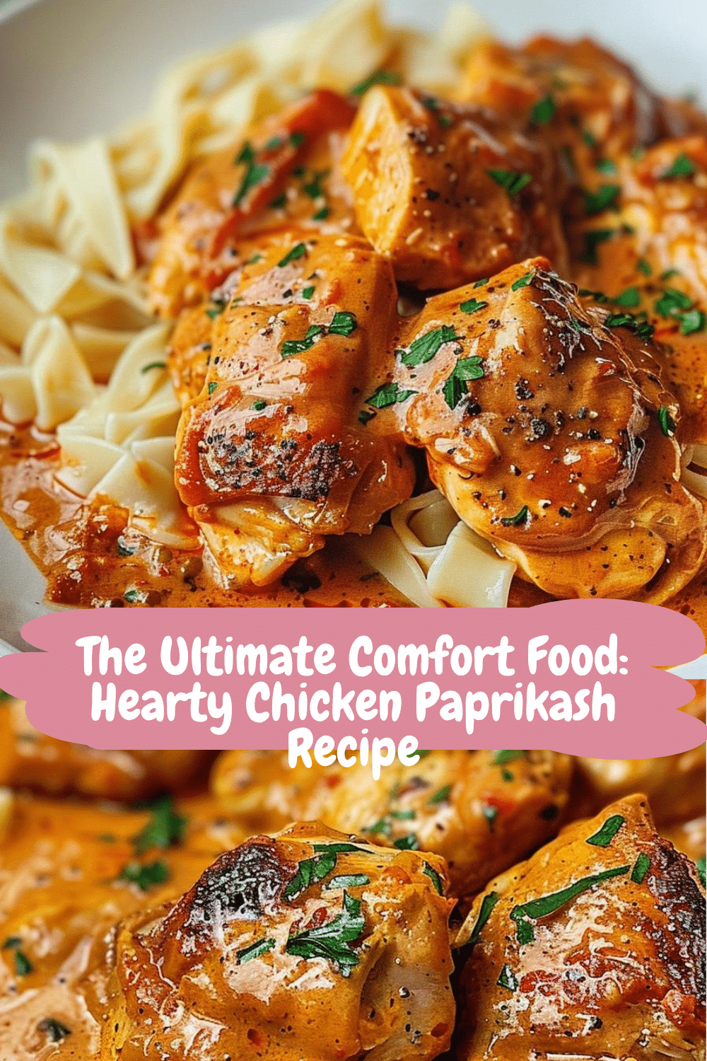 Creamy Chicken Paprikash and Dumplings Hearty Chicken Paprikash with creamy sauce and dumplings
