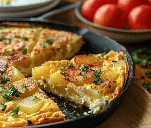 Delicious Potato Frittata with Cheese Best Potato Frittata