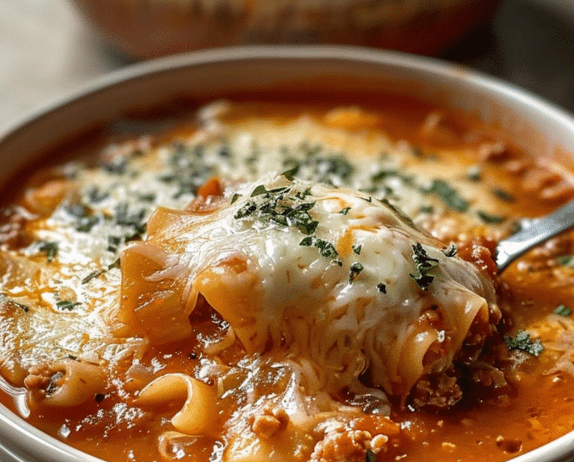 Delicious Creamy Lasagna Soup Lasagna Soup Recipe