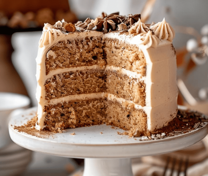 Delicious Chai Cake Slice Chai Cake