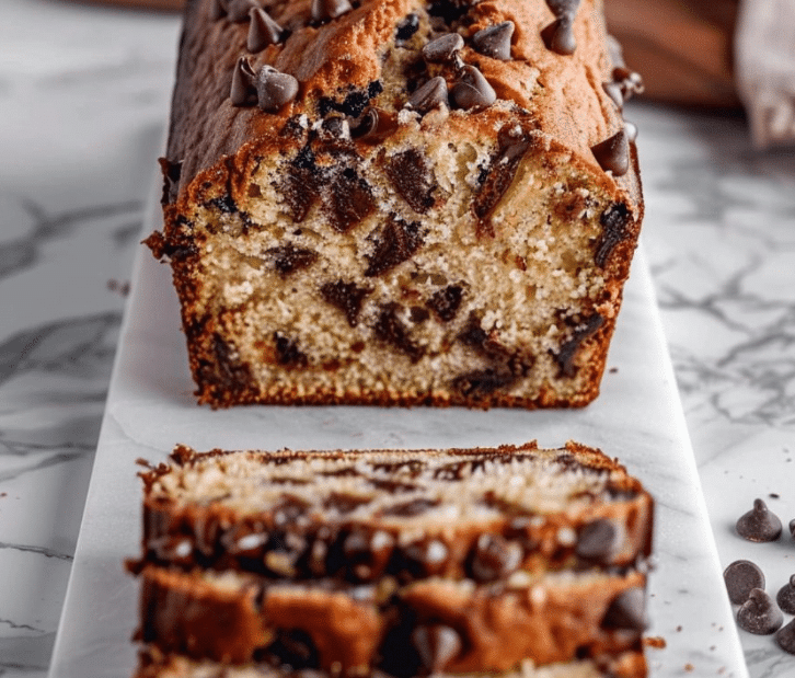 Simple Banana Bread with Chocolate Chips Easy Banana Bread Recipe Chocolate Chip