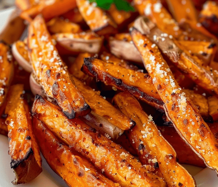 Spicy Paprika Sweet Potato Fries Crispy Oven Baked Sweet Potato Fries