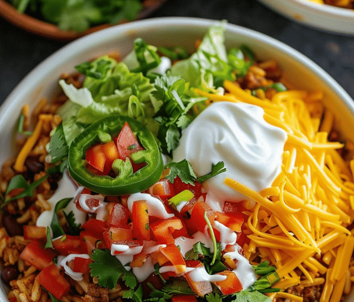 Fresh Taco Rice Bowl Delight Taco Rice Bowl Quick