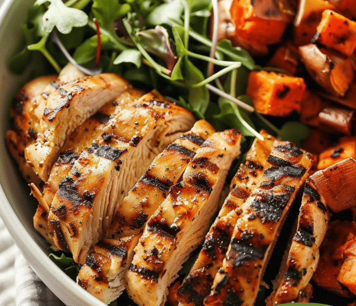 Vibrant Chicken Sweet Potato Bowl Grilled Chicken & Sweet Potato Bowl