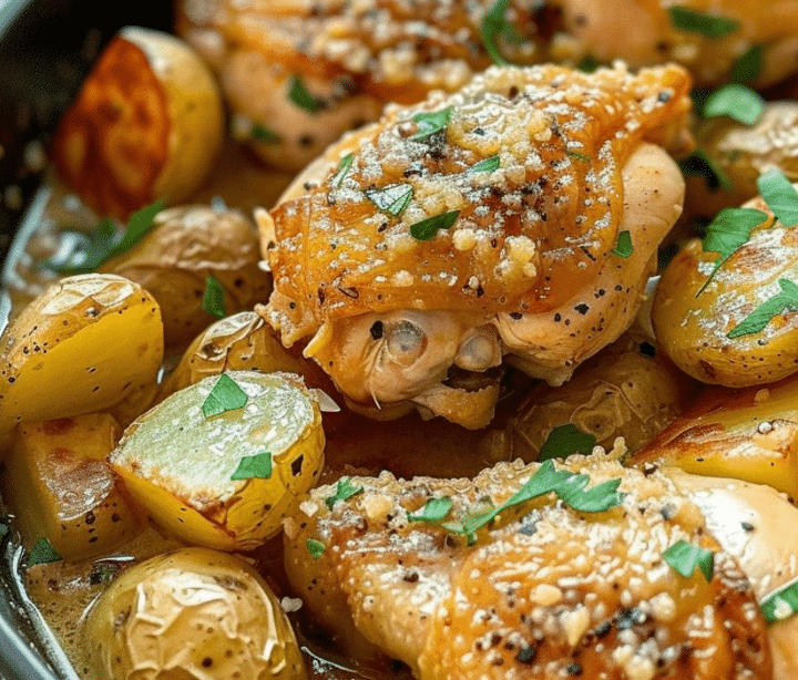 Easy Weeknight Garlic Parmesan Chicken Recipe Crockpot Garlic Parmesan Chicken And Potatoes for Busy Weeknights