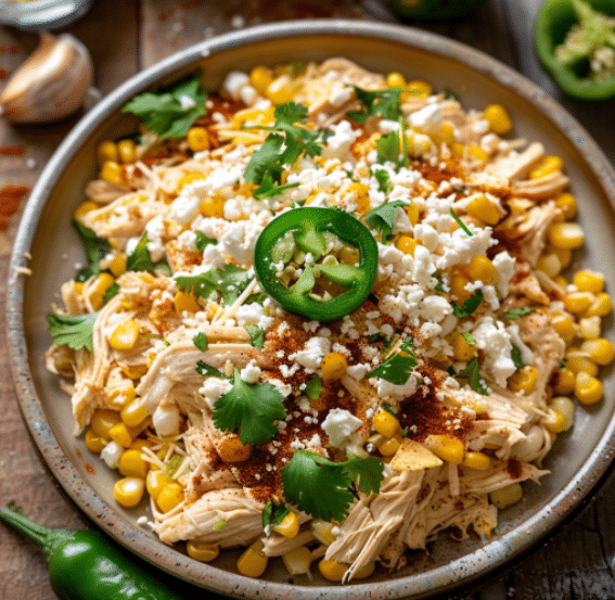 Slow Cooker Street Corn Chicken