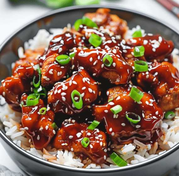 Easy Crockpot General Tso's Chicken