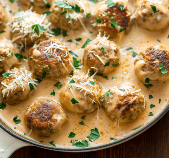 Parmesan Keto Turkey Meatballs (Low Carb) - Sugarless Crystals