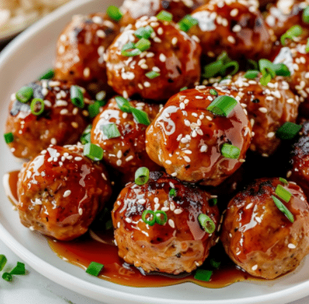 Irresistible Honey Garlic Ground Turkey Meatballs