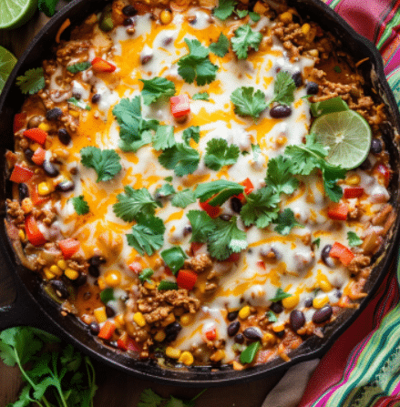 Ground Turkey Enchilada Skillet Meal Recipe