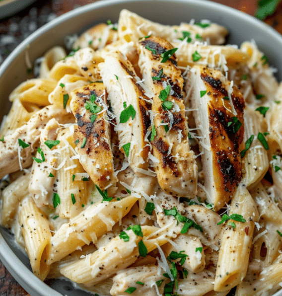 Easy Garlic Parmesan Chicken Pasta Recipe for a Healthy Dinner