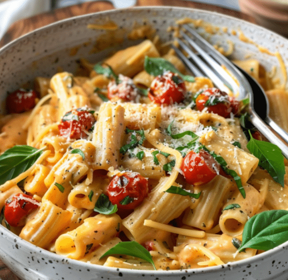 Roasted Tomato and Garlic Ricotta Pasta