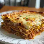 Parmesan Garlic Beef Lasagna