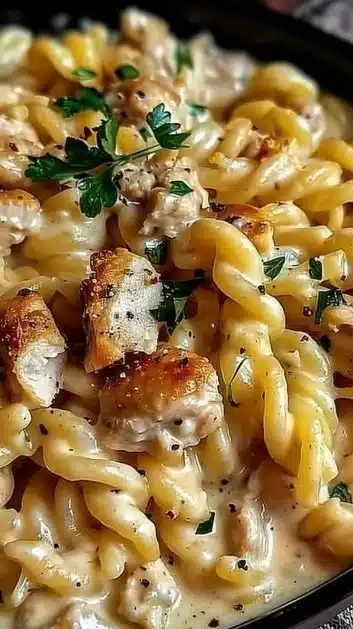 Creamy Garlic Parmesan Chicken Pasta