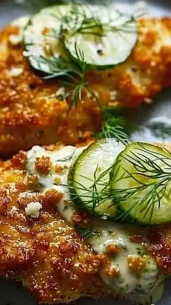 Crispy Dill Pickle Parmesan Chicken