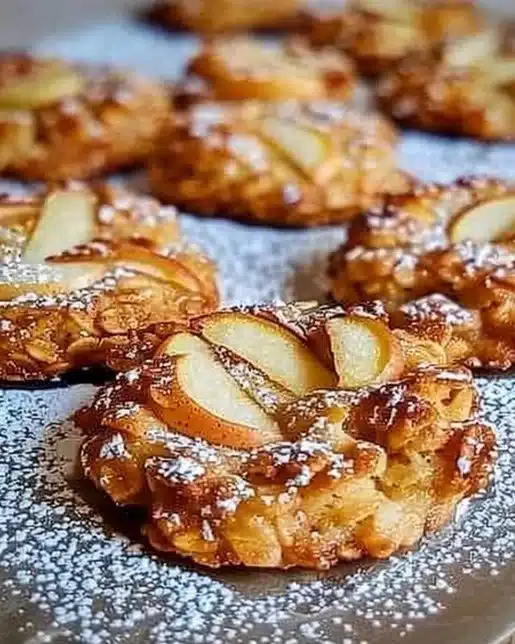 Healthy apple oat cookies made with wholesome ingredients