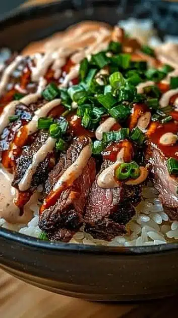 Korean BBQ Steak Rice Bowls