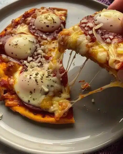 Delicious Pizza Eggs dish featuring a tasty fusion of flavors.