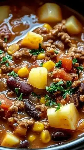 Slow Cooker Cowboy Casserole