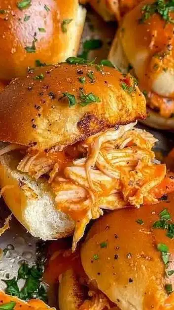 Spicy Buffalo Chicken Sliders