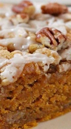 Moist Cinnamon Streusel Pumpkin Coffeecake