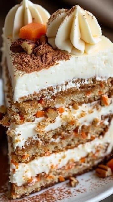 Carrot Cake Cheesecake with Creamy Topping: A Dreamy Dessert for Every Occasion