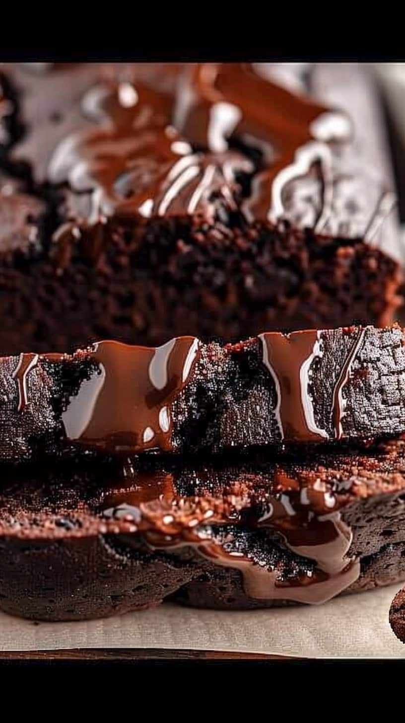 Hot Fudge Brownie Bread