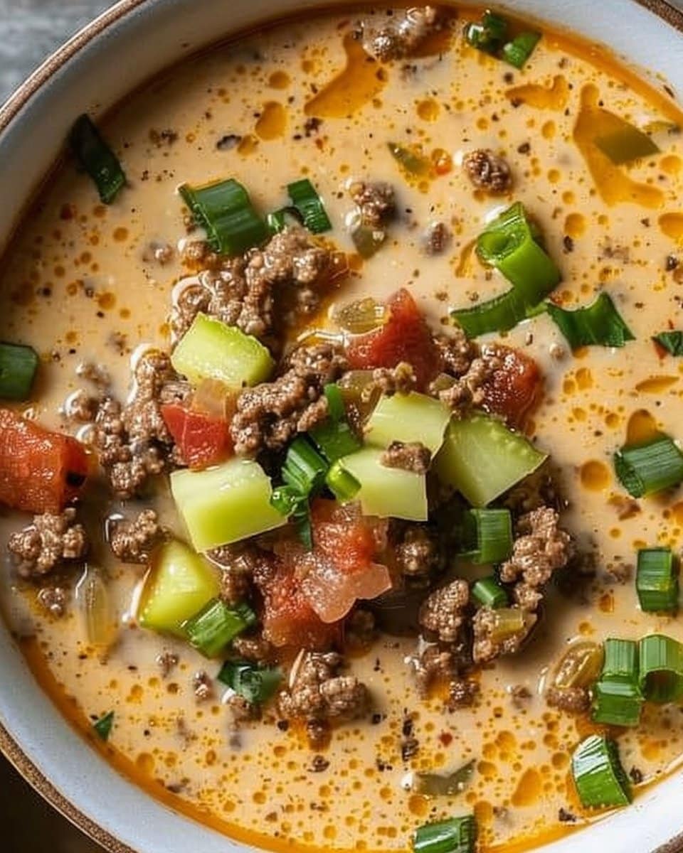 Keto Cheeseburger Soup