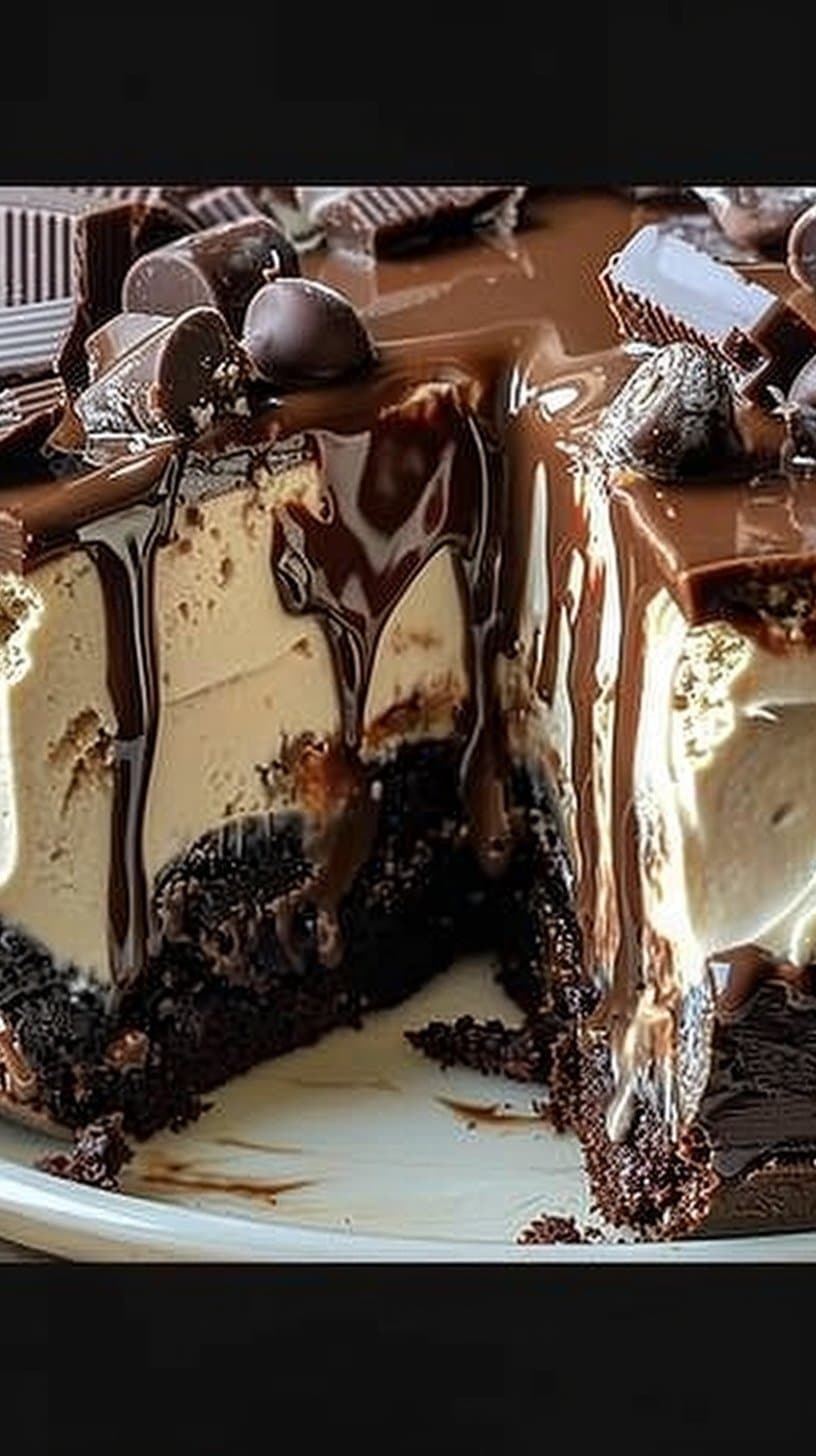Frozen Brownie Ice Cream Cake