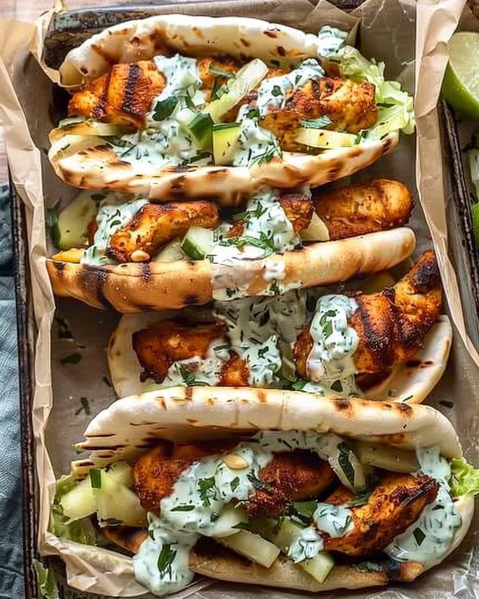 Sheet Pan Chicken Pitas with Herby Ranch