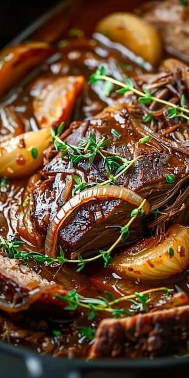 Comforting French Onion Pot Roast
