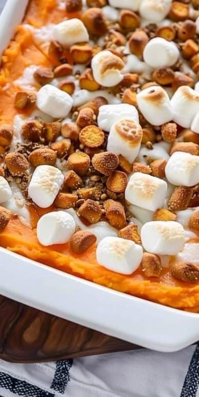 Sweet Potato Casserole with Marshmallows