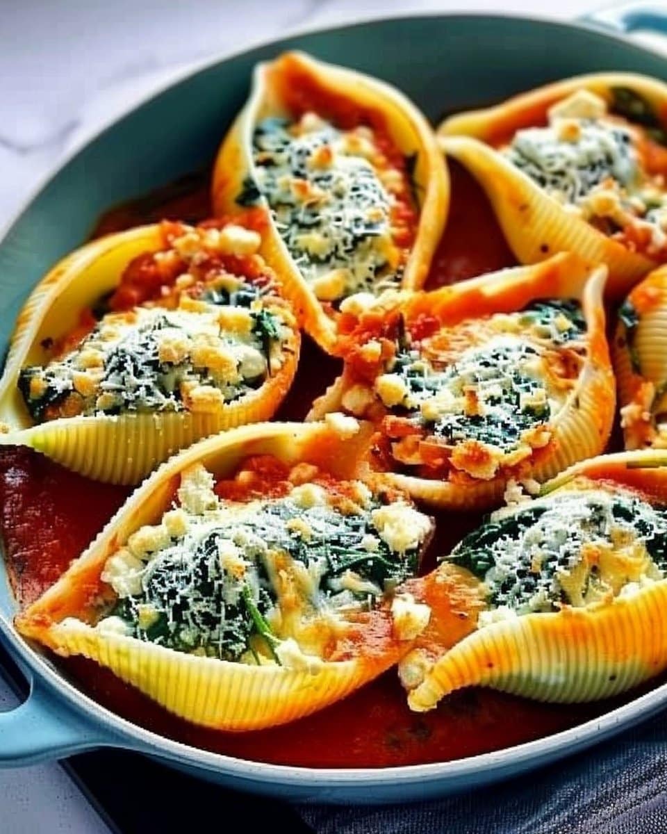Spinach and Ricotta Stuffed Shells
