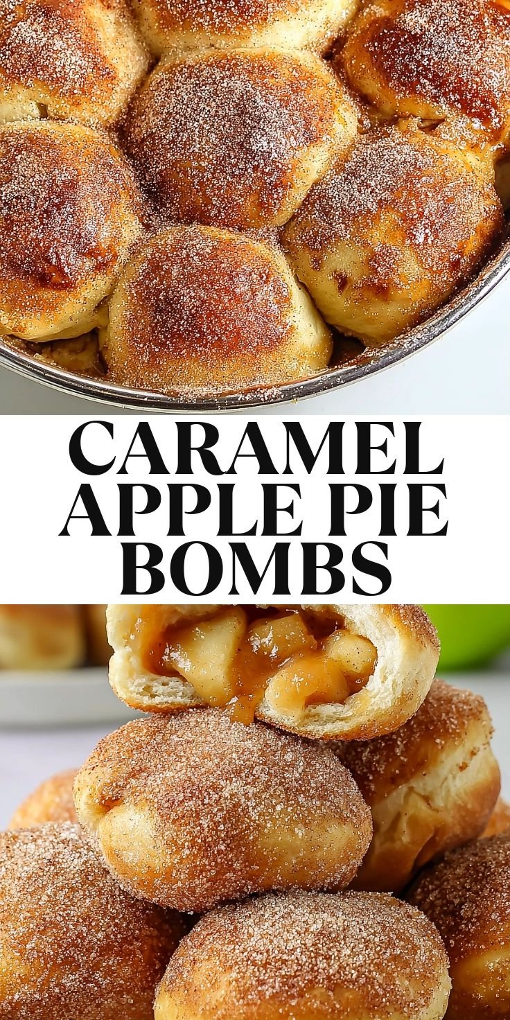 Mouthwatering Caramel Apple Pie Bombs - Alrightwithme