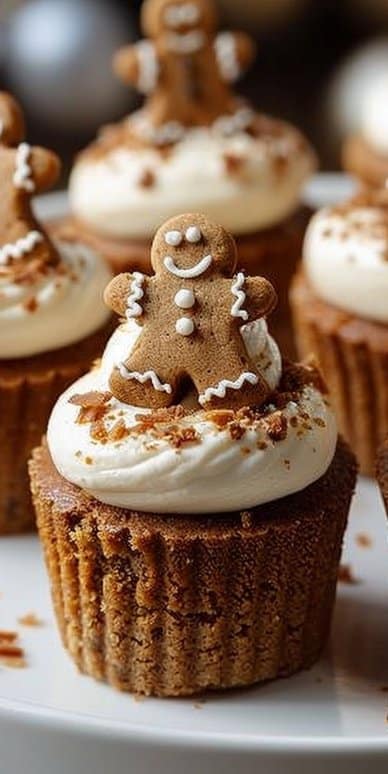 No Bake Gingerbread Cheesecake Cups