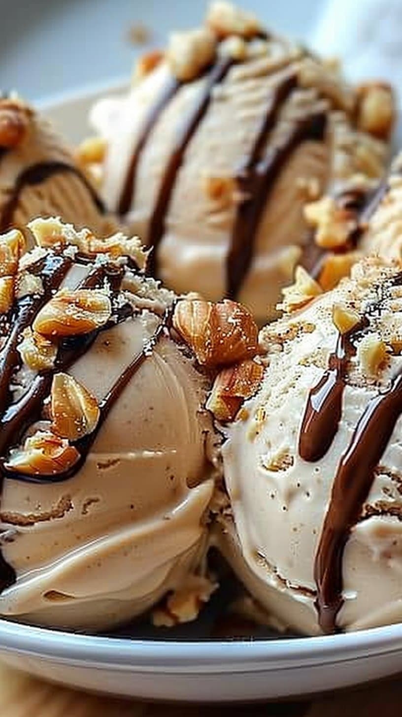 Healthy Peanut Butter Greek Frozen Yogurt Bites - No Churn, No Fuss