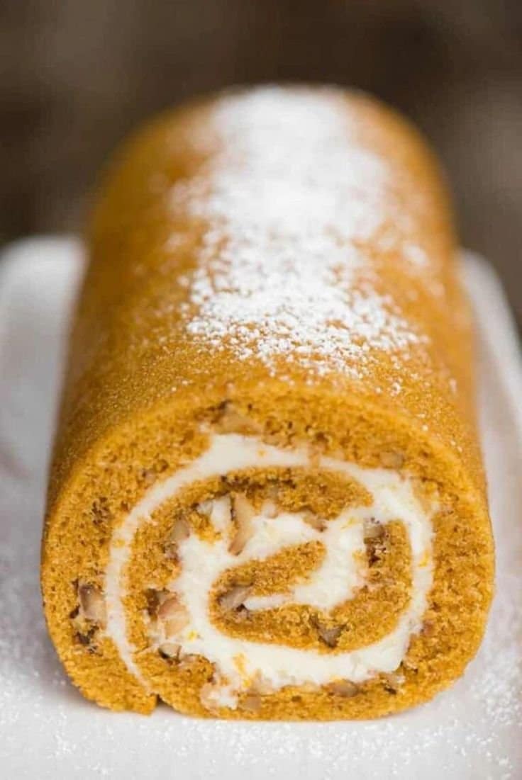 Pumpkin Roll Cake