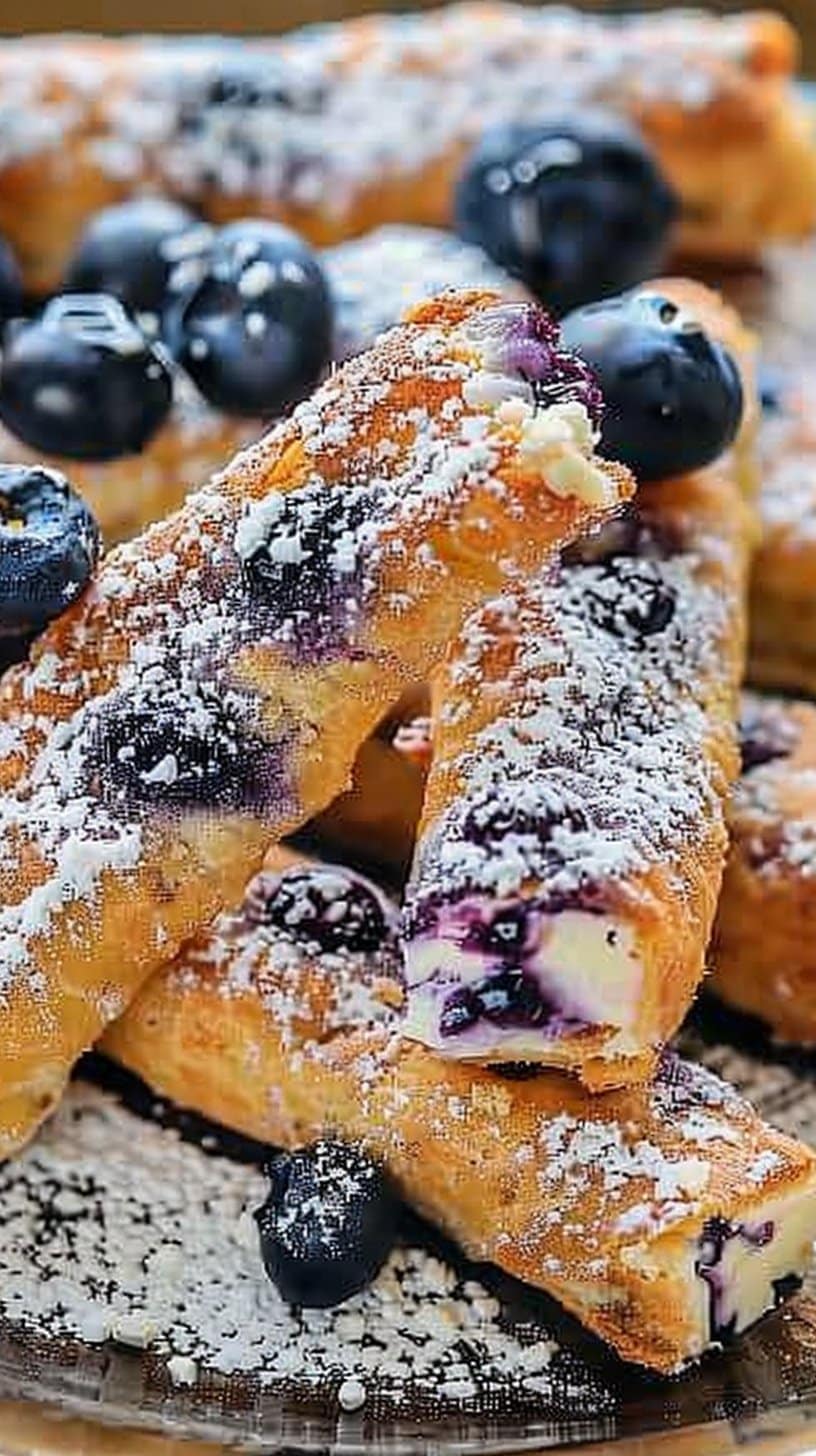 Blueberry Cream Cheese Crack Sticks