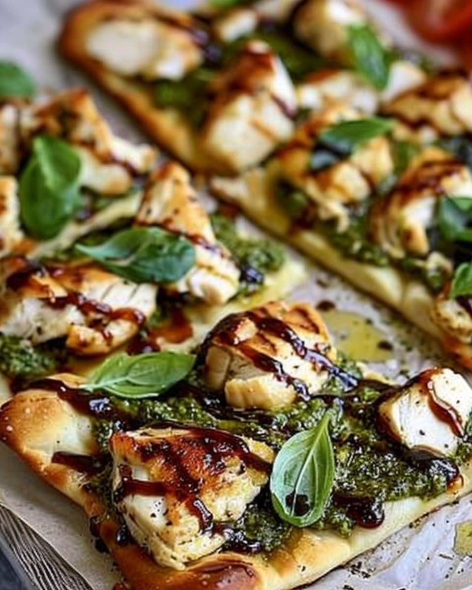 Pesto Chicken Flatbread: A Delicious and Easy Recipe for Dinner